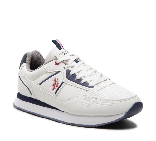 4snk U.S. Polo ASSN NOBIL004-WHI006 sneaket white/blue/red